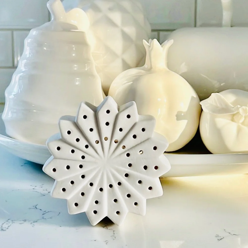 Crate&Barrel Small White Light Up Snowflake